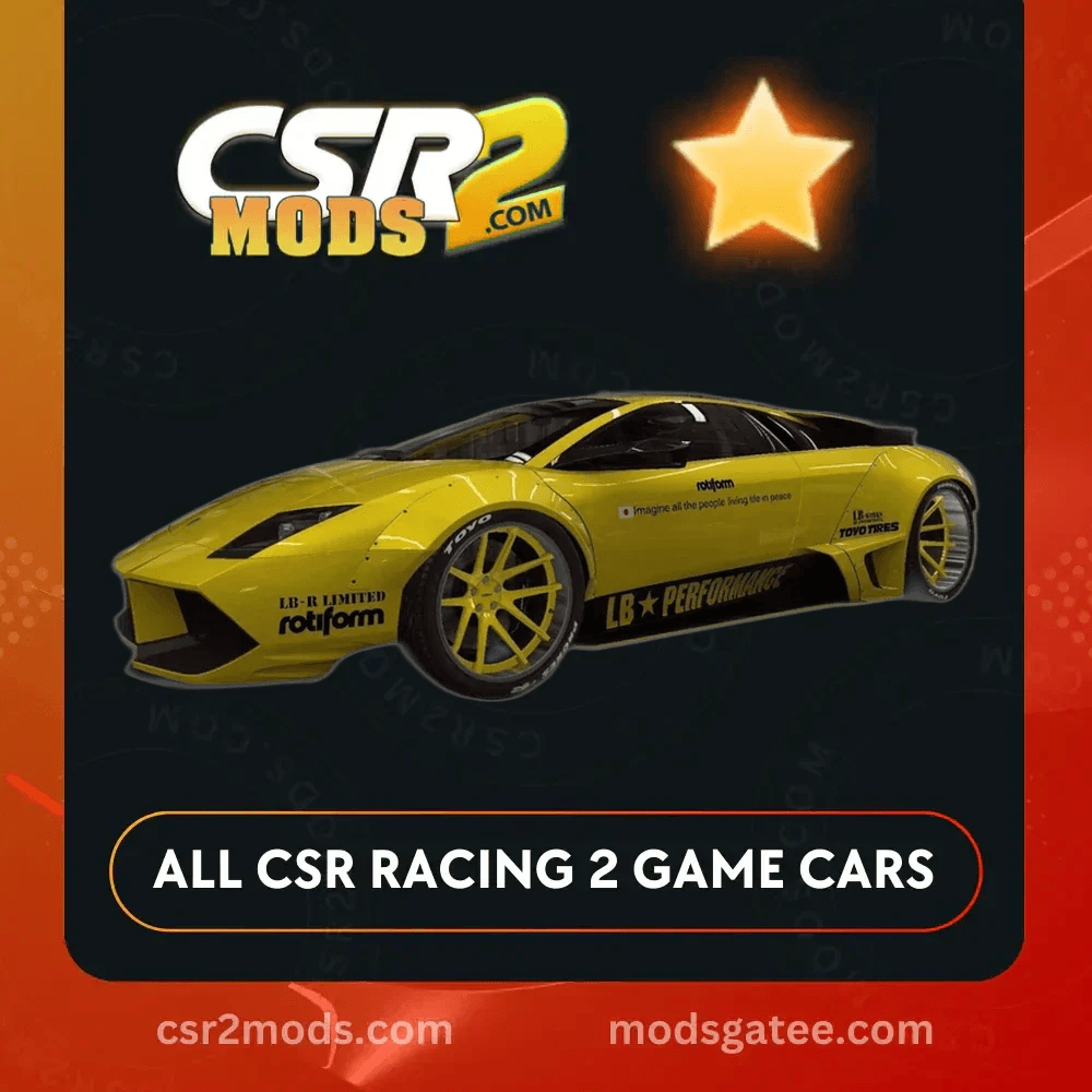 CSR2 Lambo Murci Gold Stars Car | CSR2 MODS