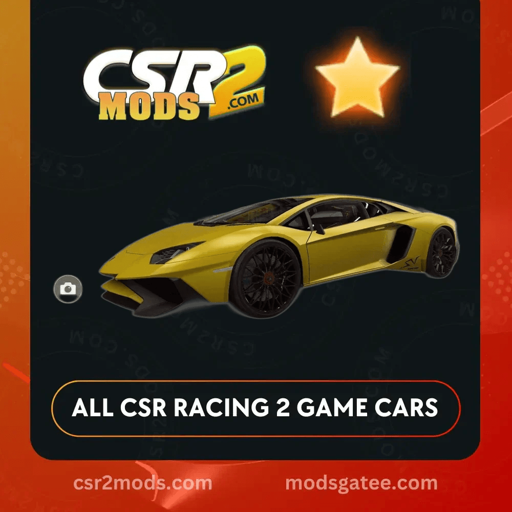 CSR2 Lamborghini Aventador Sv Coupe Gold Stars Car | CSR2 MODS