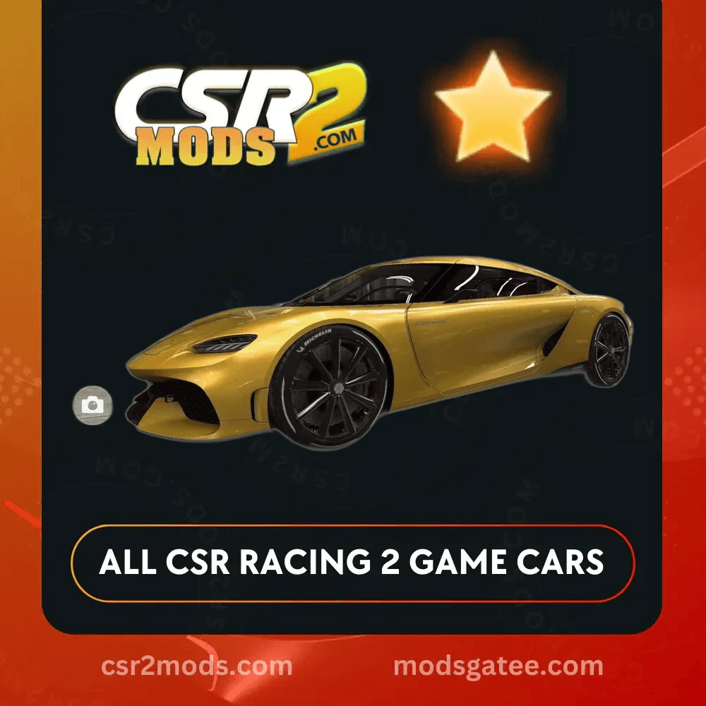 CSR2 Koenigsegg Gemera Gold Stars Car | CSR2 MODS