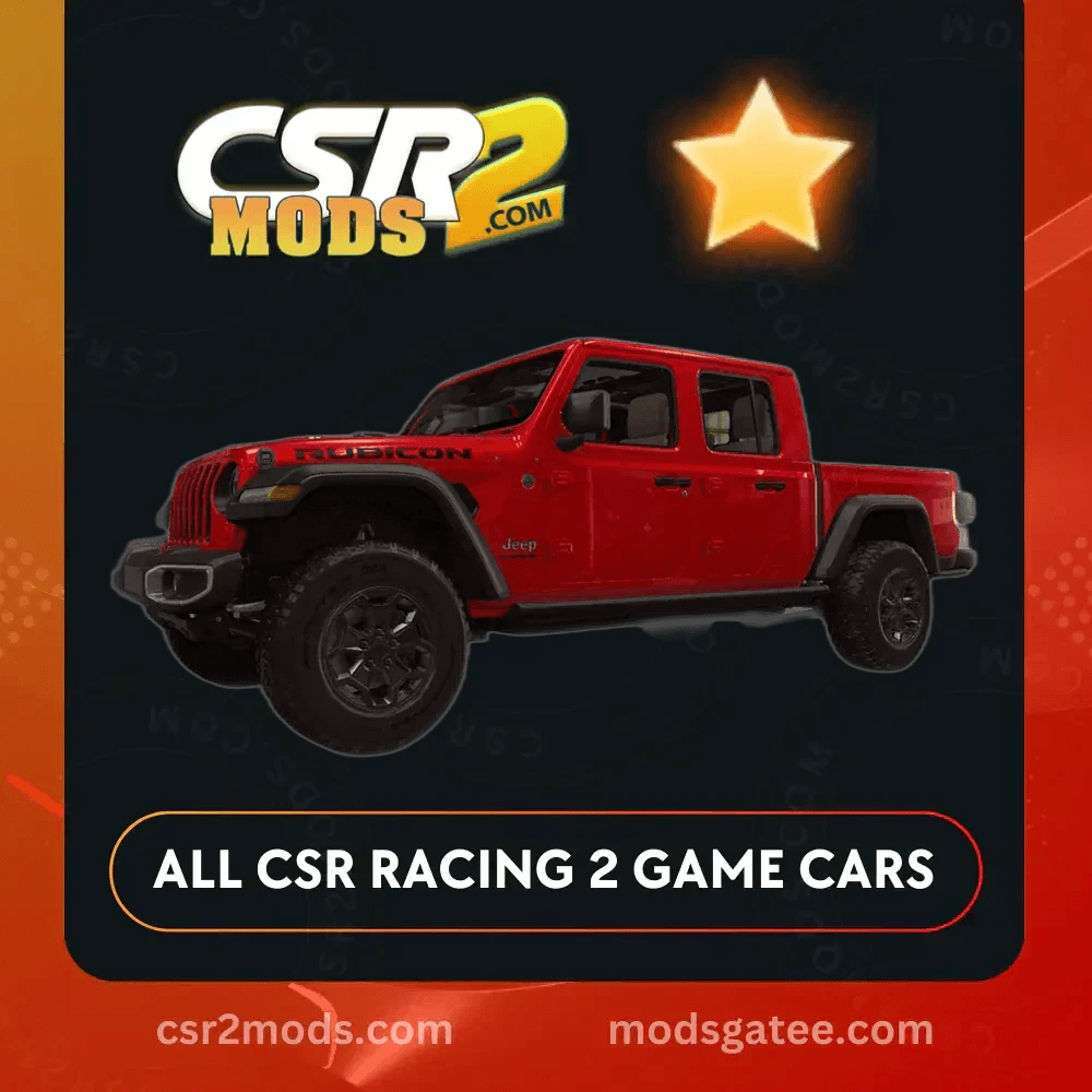 CSR2 Jeep Gladiator Rubicon Gold Stars Car | CSR2 MODS