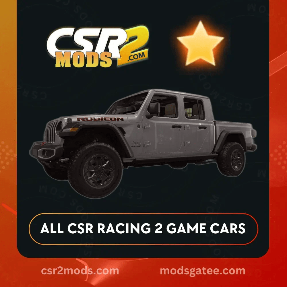 CSR2 Jeep Gladiator Rubicon Gold Stars Car | CSR2 MODS
