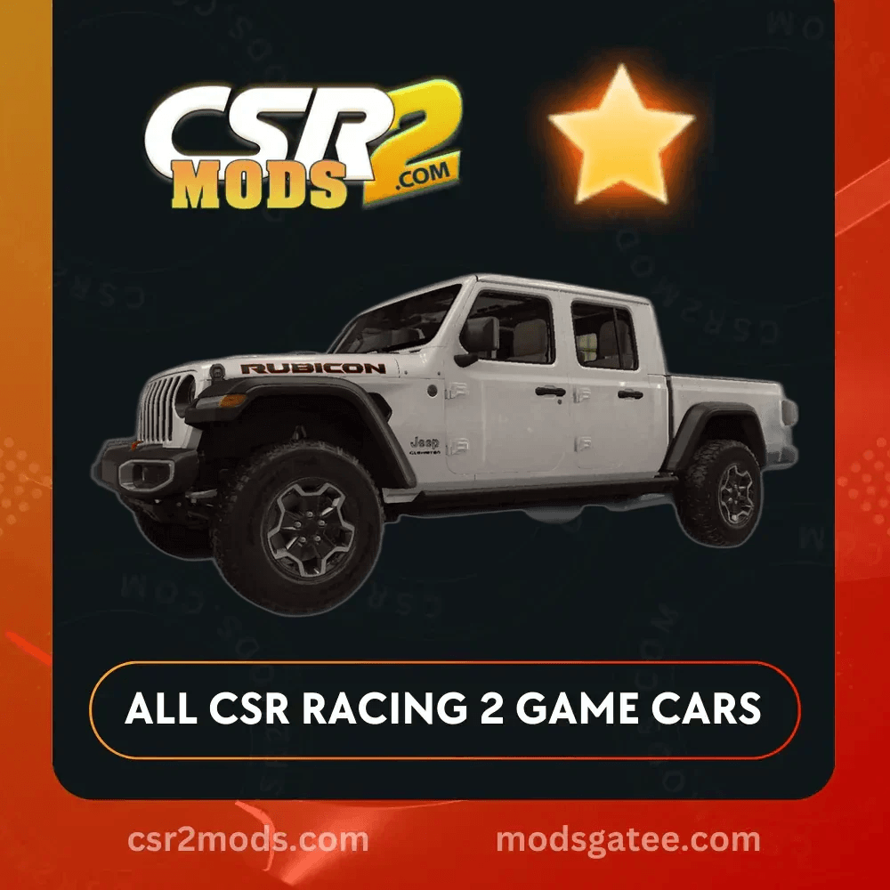 CSR2 Jeep Gladiator Rubicon Gold Stars Car | CSR2 MODS