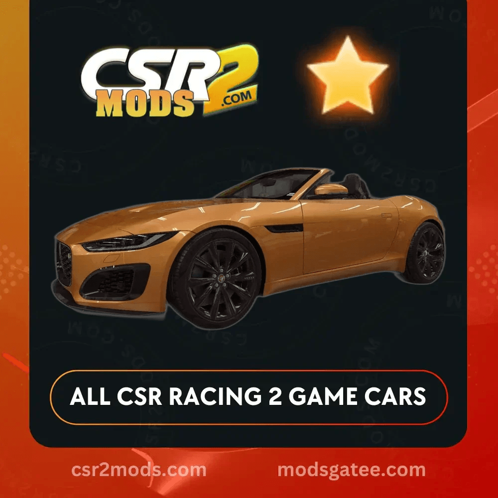 CSR2 Jaguar F Type R Convertible Gold Stars Car | CSR2 MODS