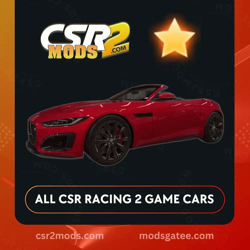 CSR2 Jaguar F Type R Convertible Gold Stars Car | CSR2 MODS