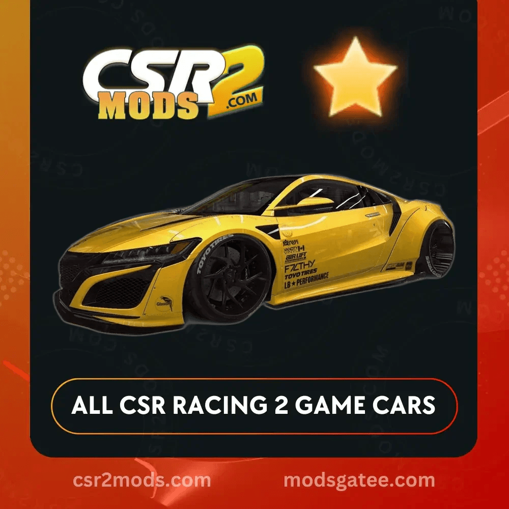 CSR2 Honda LB NSX Gold Stars Car | CSR2 MODS