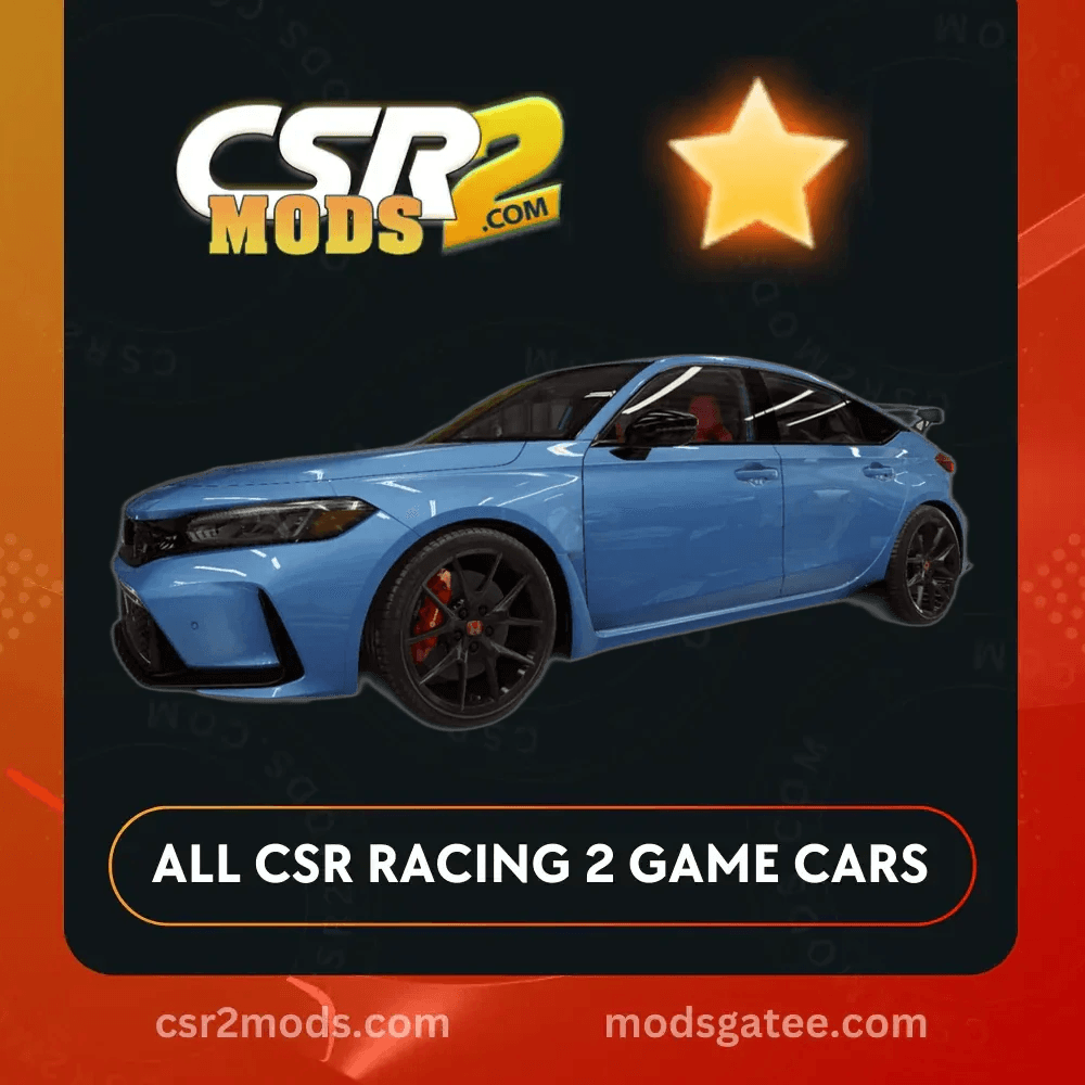 CSR2 Honda Civic Type R 2023 Gold Stars Car | CSR2 MODS