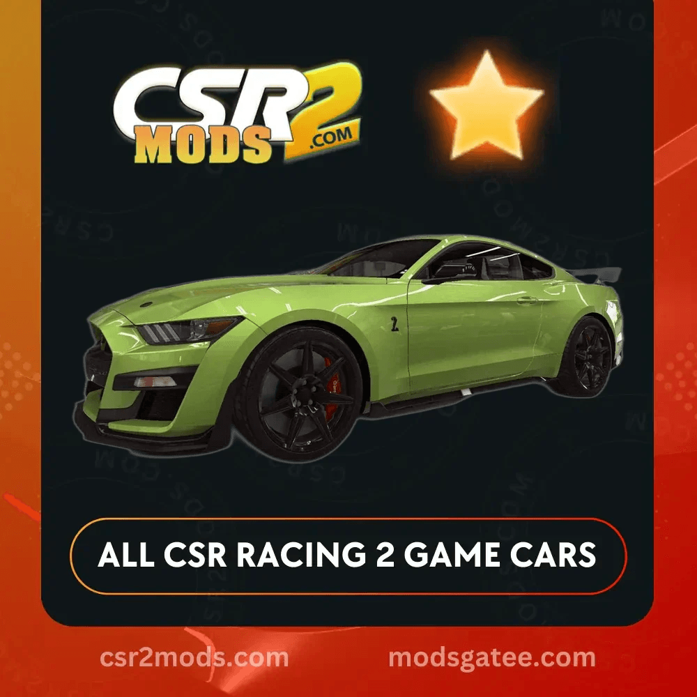 CSR2 Ford Shelby Gt500 Gold Stars Car | CSR2 MODS
