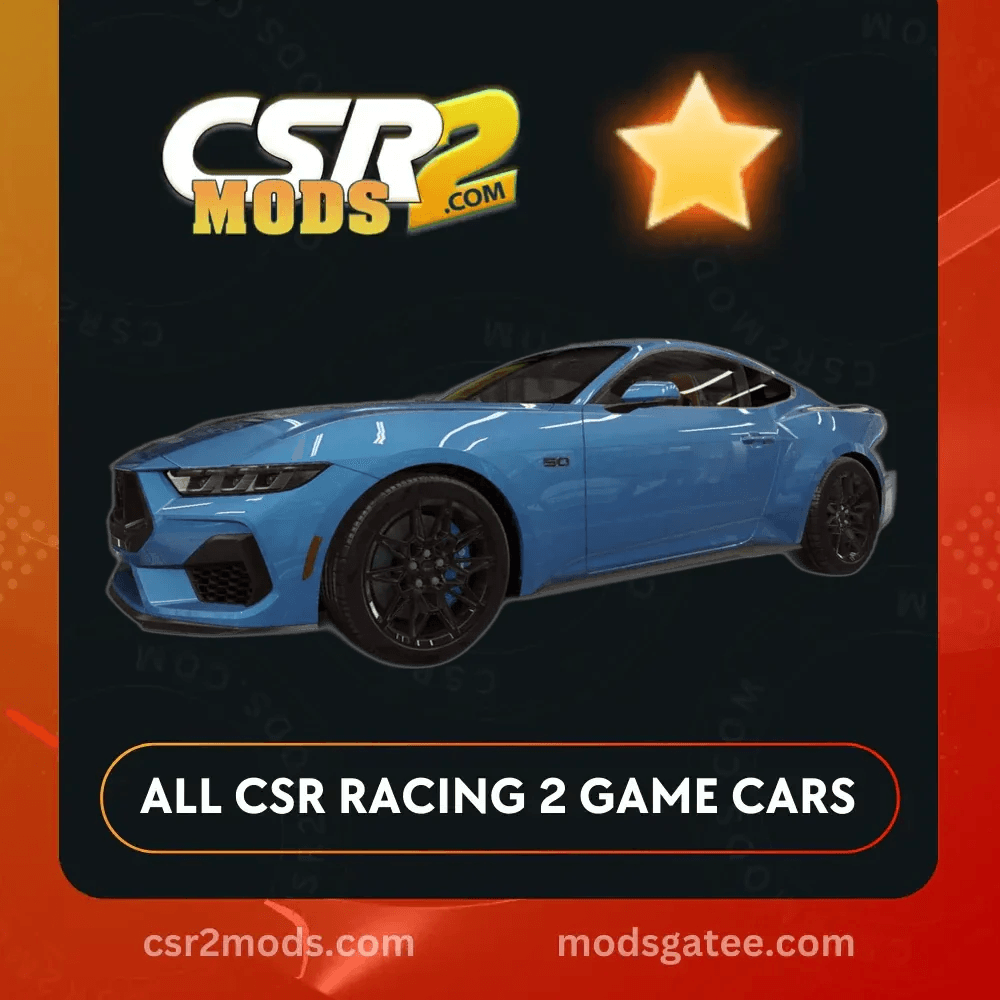 CSR2 Ford Mustang Gt 2024 Gold Stars Car | CSR2 MODS