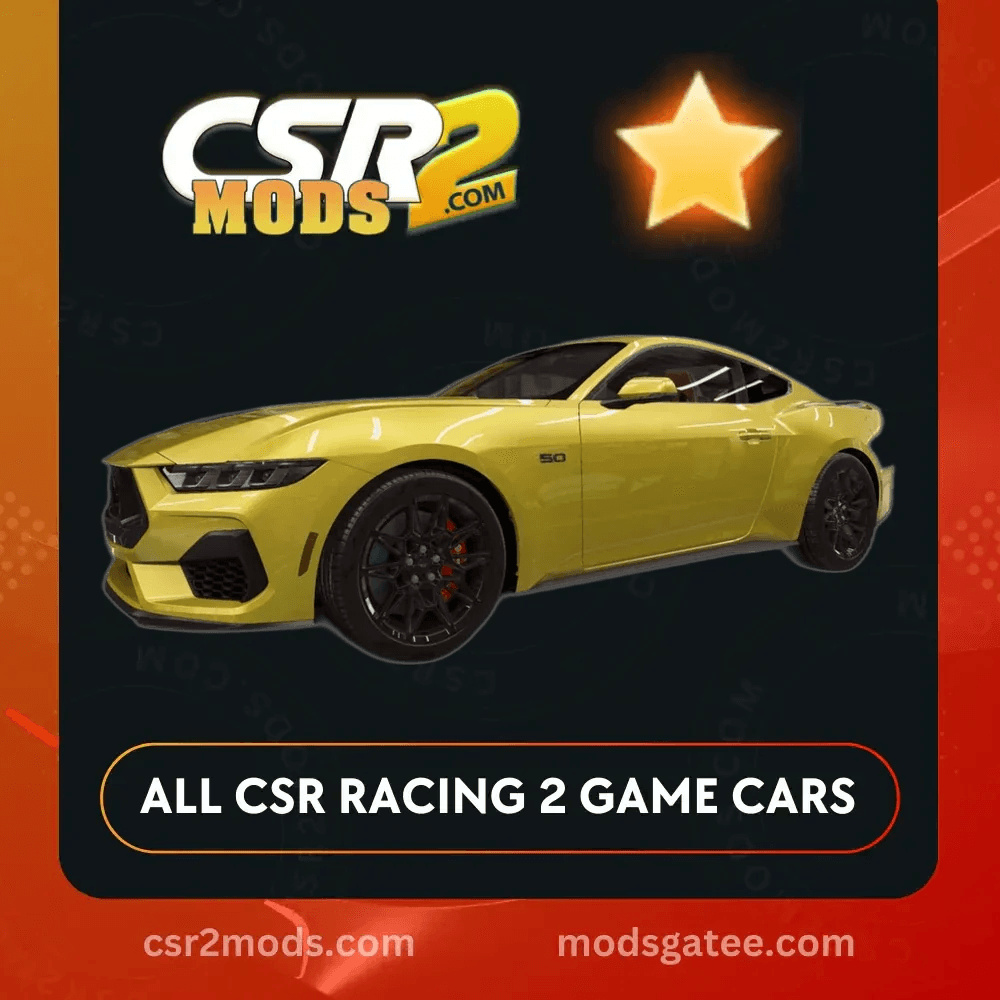 CSR2 Ford Mustang Gt 2024 Gold Stars Car | CSR2 MODS