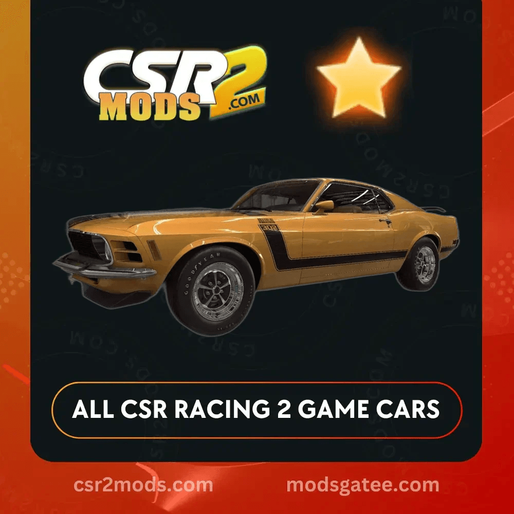 CSR2 Ford Mustang Boss 302 Gold Stars Car | CSR2 MODS