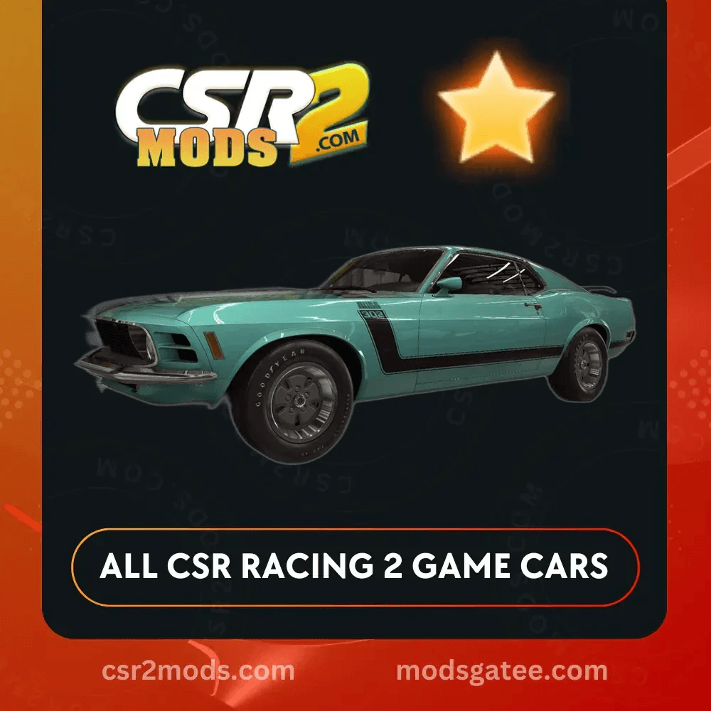 CSR2 Ford Mustang Boss 302 Gold Stars Car | CSR2 MODS