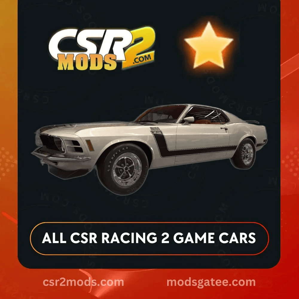 CSR2 Ford Mustang Boss 302 Gold Stars Car | CSR2 MODS