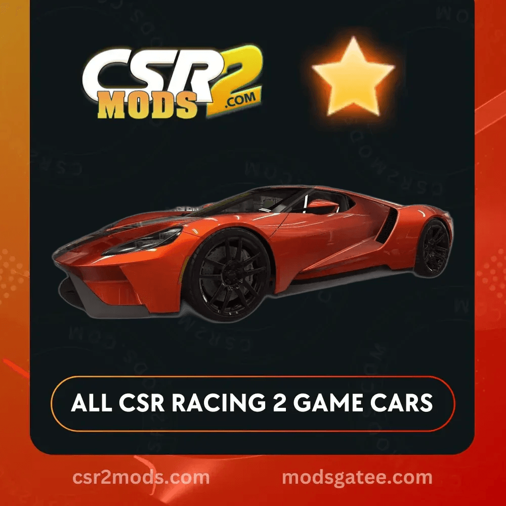 CSR2 Ford Gt 2017 Gold Stars Car | CSR2 MODS