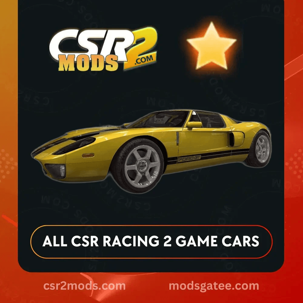 CSR2 Ford Gt 2005 Gold Stars Car | CSR2 MODS