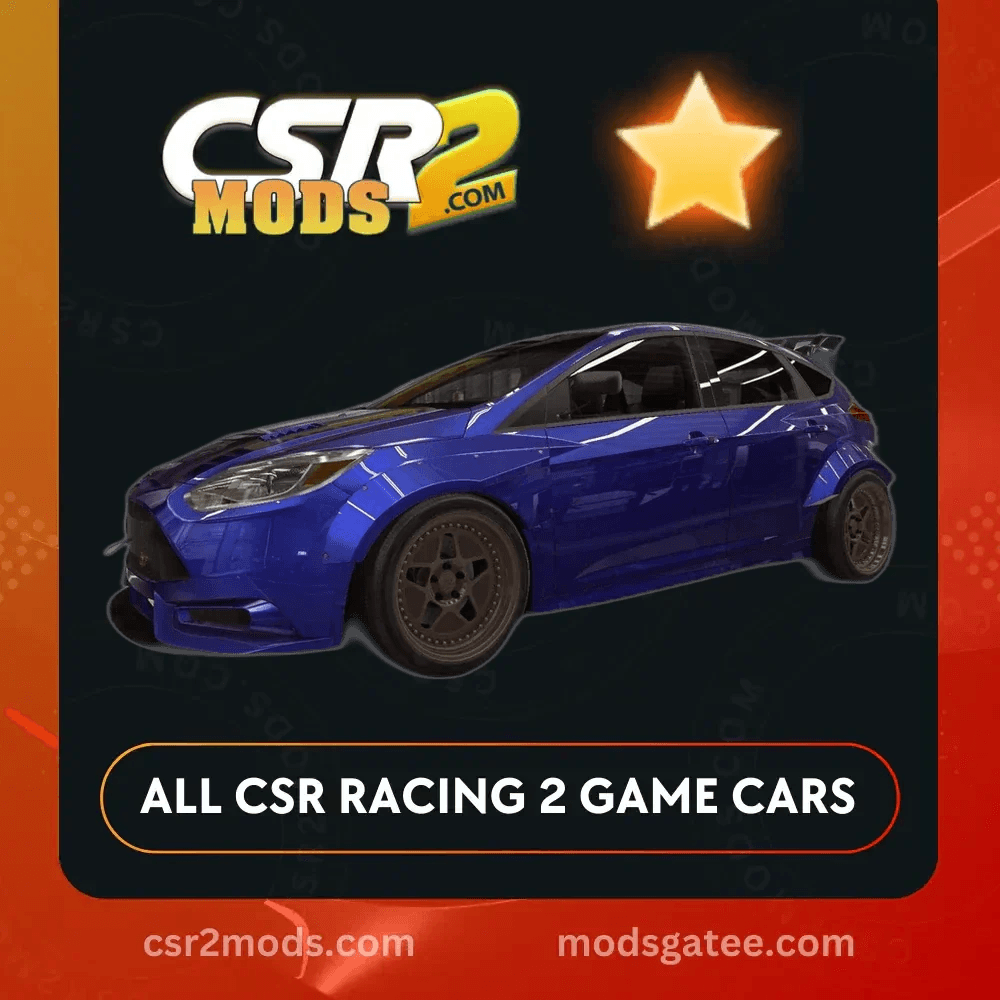 CSR2 Ford Focus Trackster Gold Stars Car | CSR2 MODS
