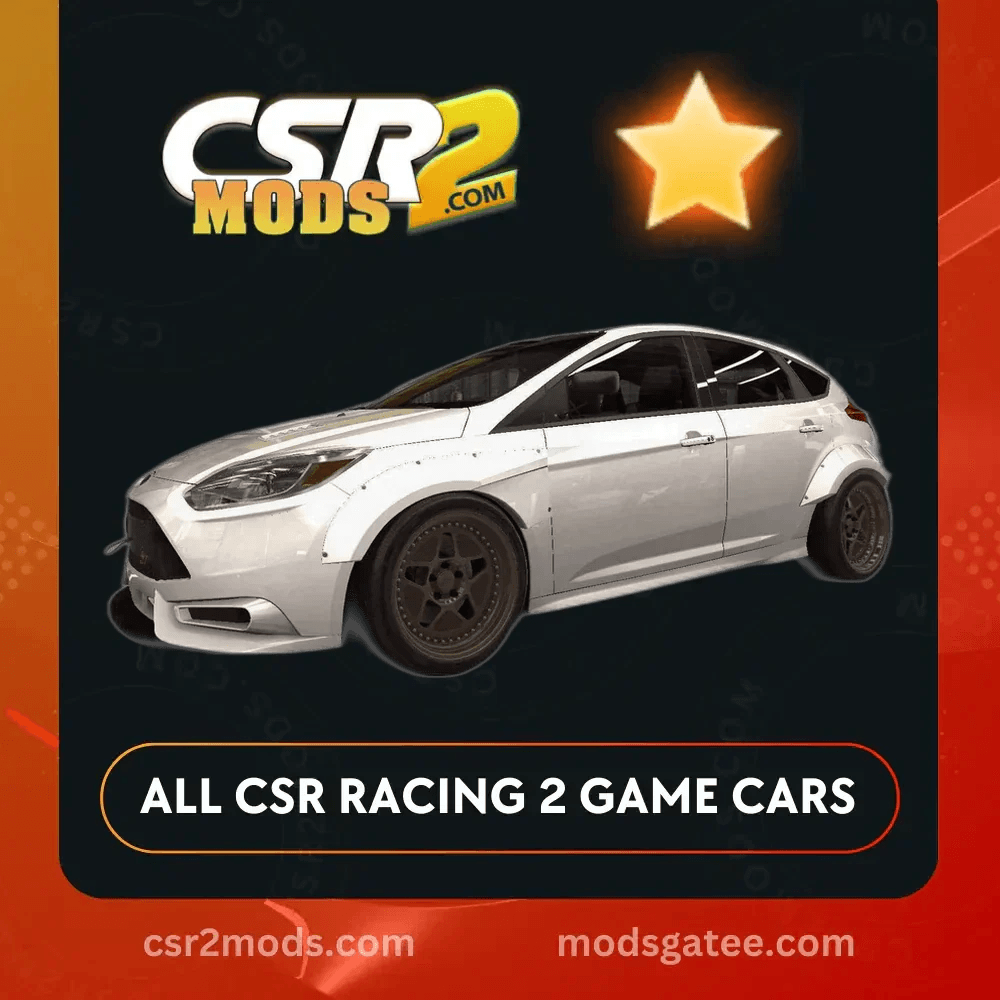 CSR2 Ford Focus Trackster Gold Stars Car | CSR2 MODS