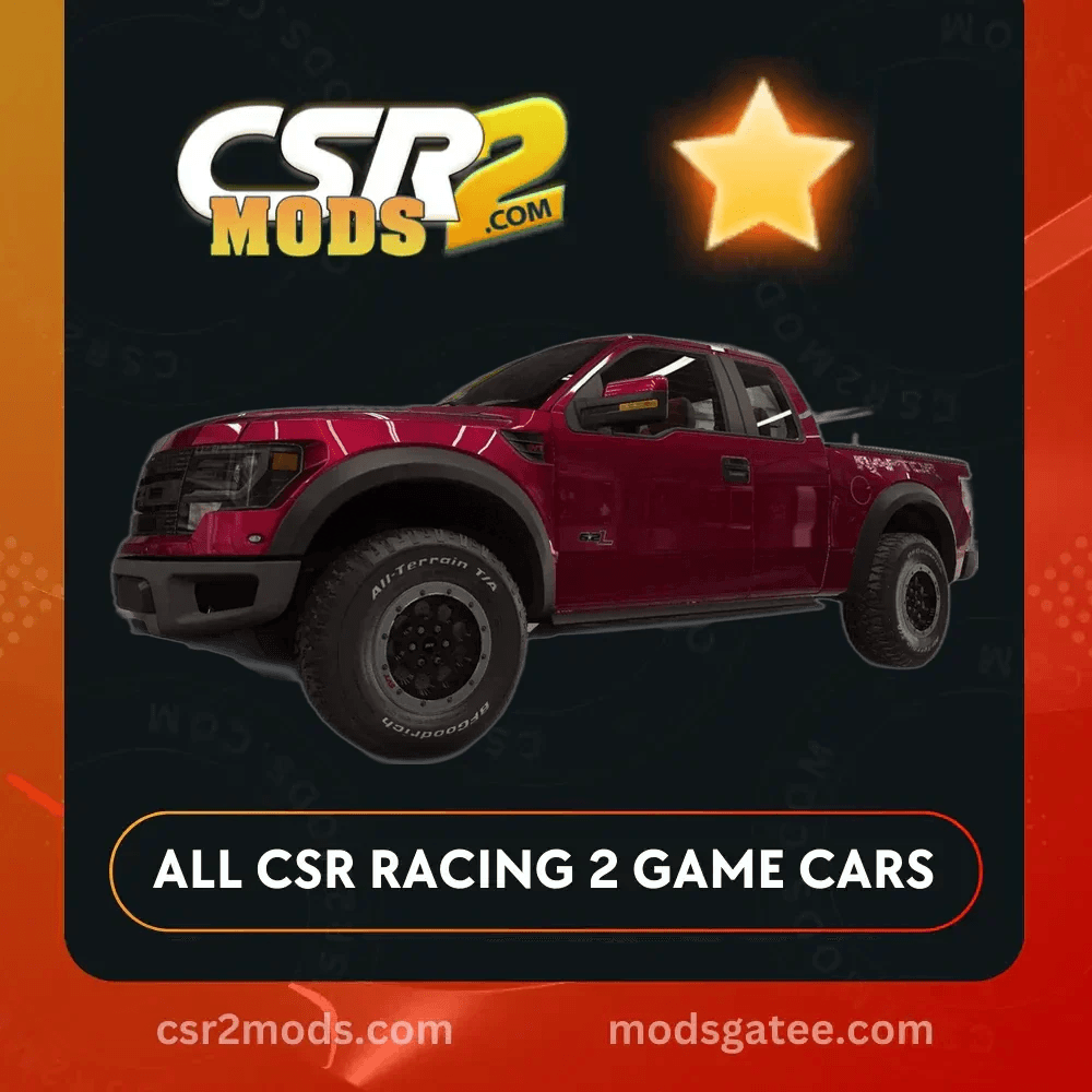 CSR2 Ford F 150 Svt Raptor Gold Stars Car | CSR2 MODS