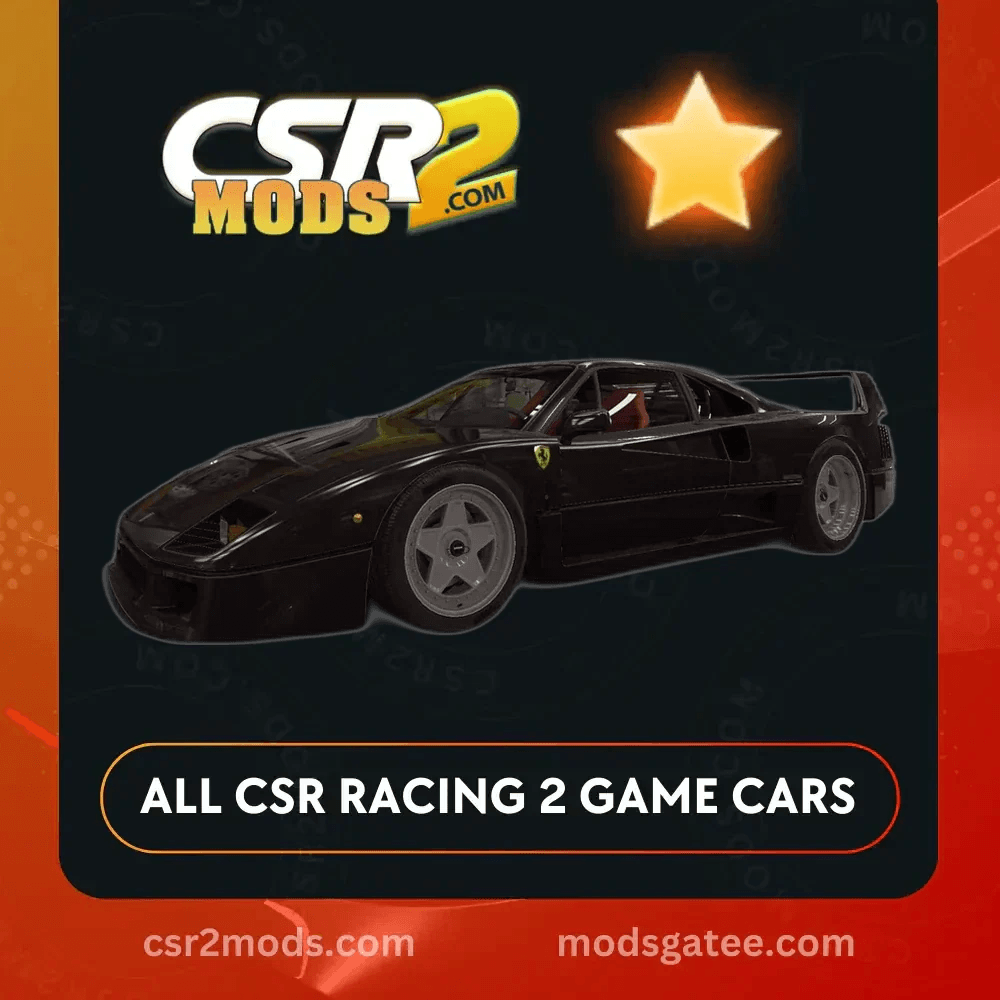 CSR2 Ferrari F40 Gold Stars CSR2 Car