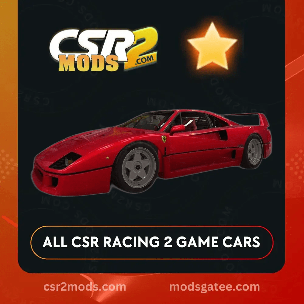 CSR2 Ferrari F40 Gold Stars Car | CSR2 MODS