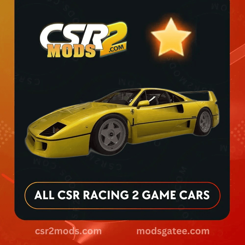 CSR2 Ferrari F40 Gold Stars Car | CSR2 MODS