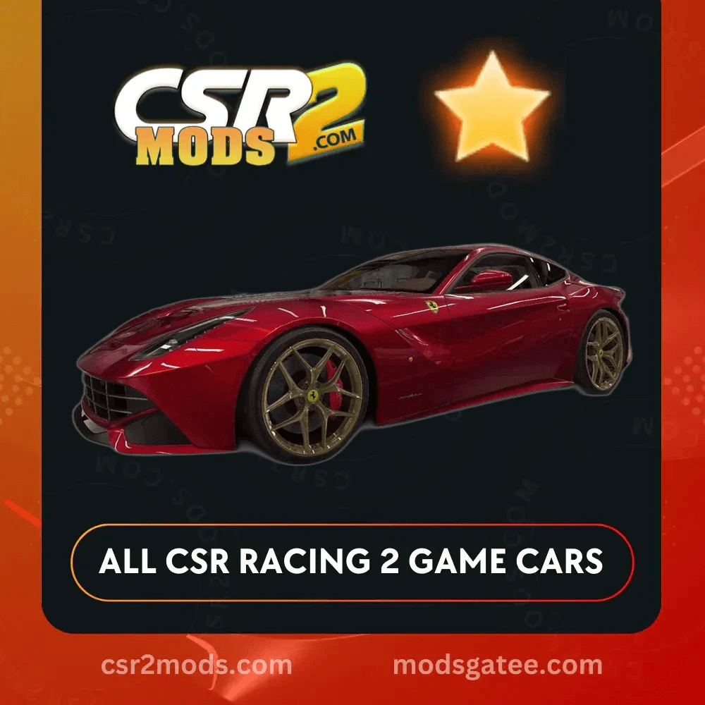 CSR2 Ferrari F12Berlinetta Gold Stars Car | CSR2 MODS