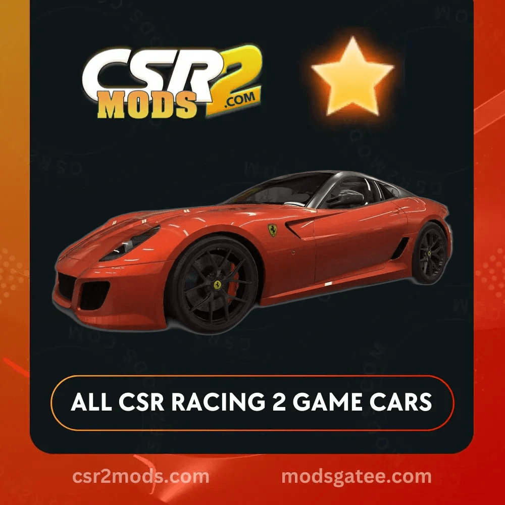 CSR2 Ferrari 599 Gto Gold Stars Car | CSR2 MODS