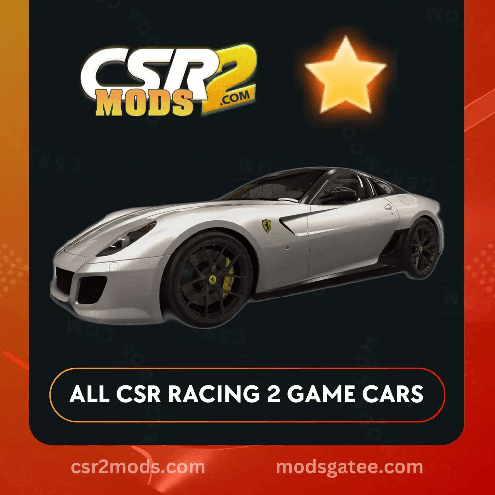 CSR2 Ferrari 599 Gto Gold Stars Car | CSR2 MODS