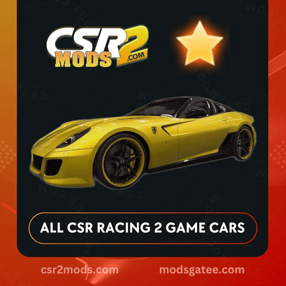 CSR2 Ferrari 599 Gto Gold Stars Car | CSR2 MODS