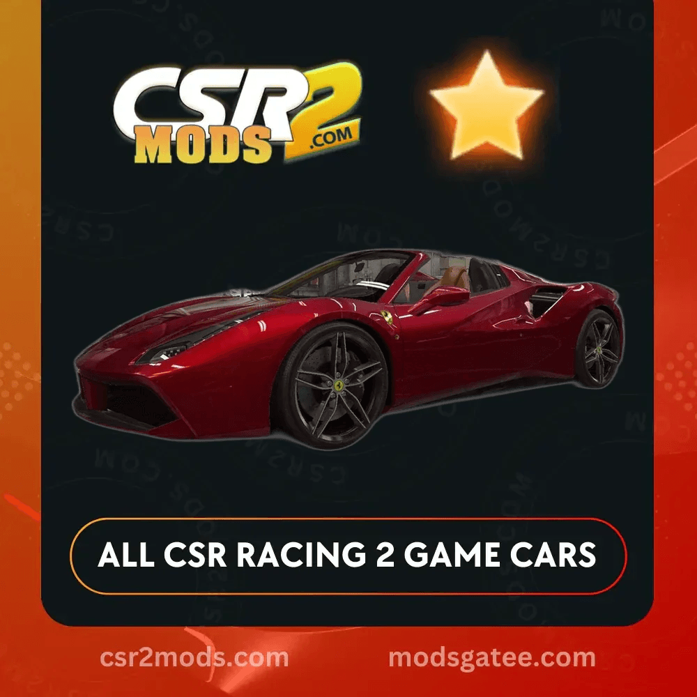 CSR2 Ferrari 488 Spider Gold Stars Car | CSR2 MODS