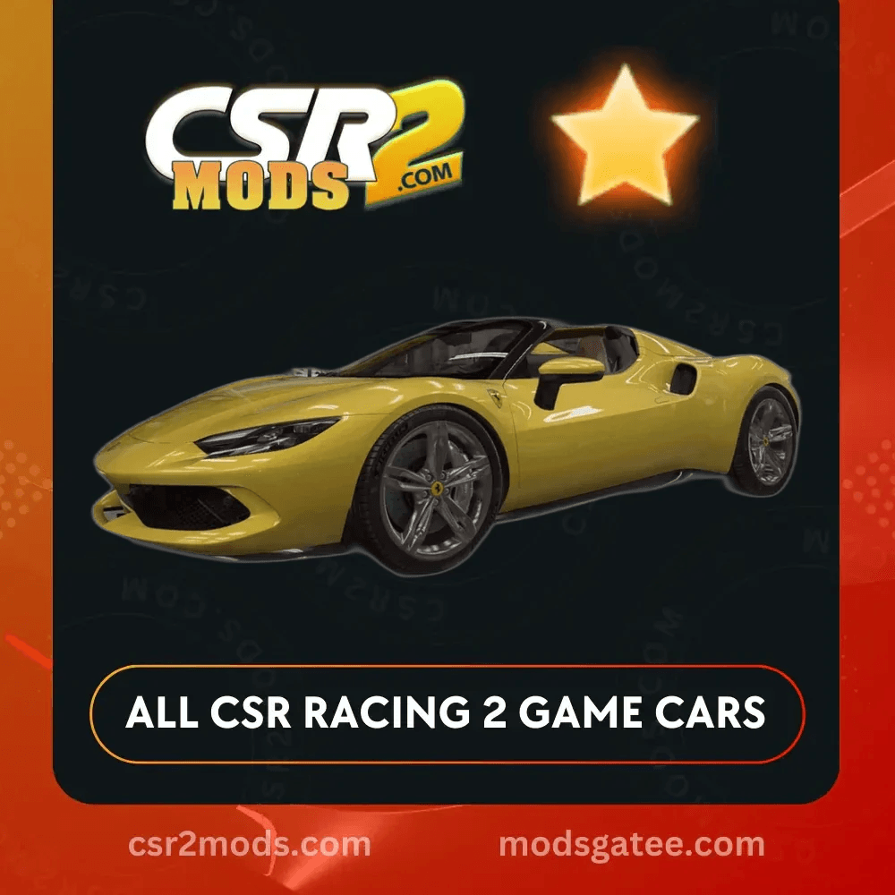 CSR2 Ferrari 296 Gts Gold Stars Car | CSR2 MODS