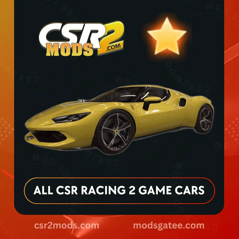 CSR2 Ferrari 296 Gtb Gold Stars Car | CSR2 MODS