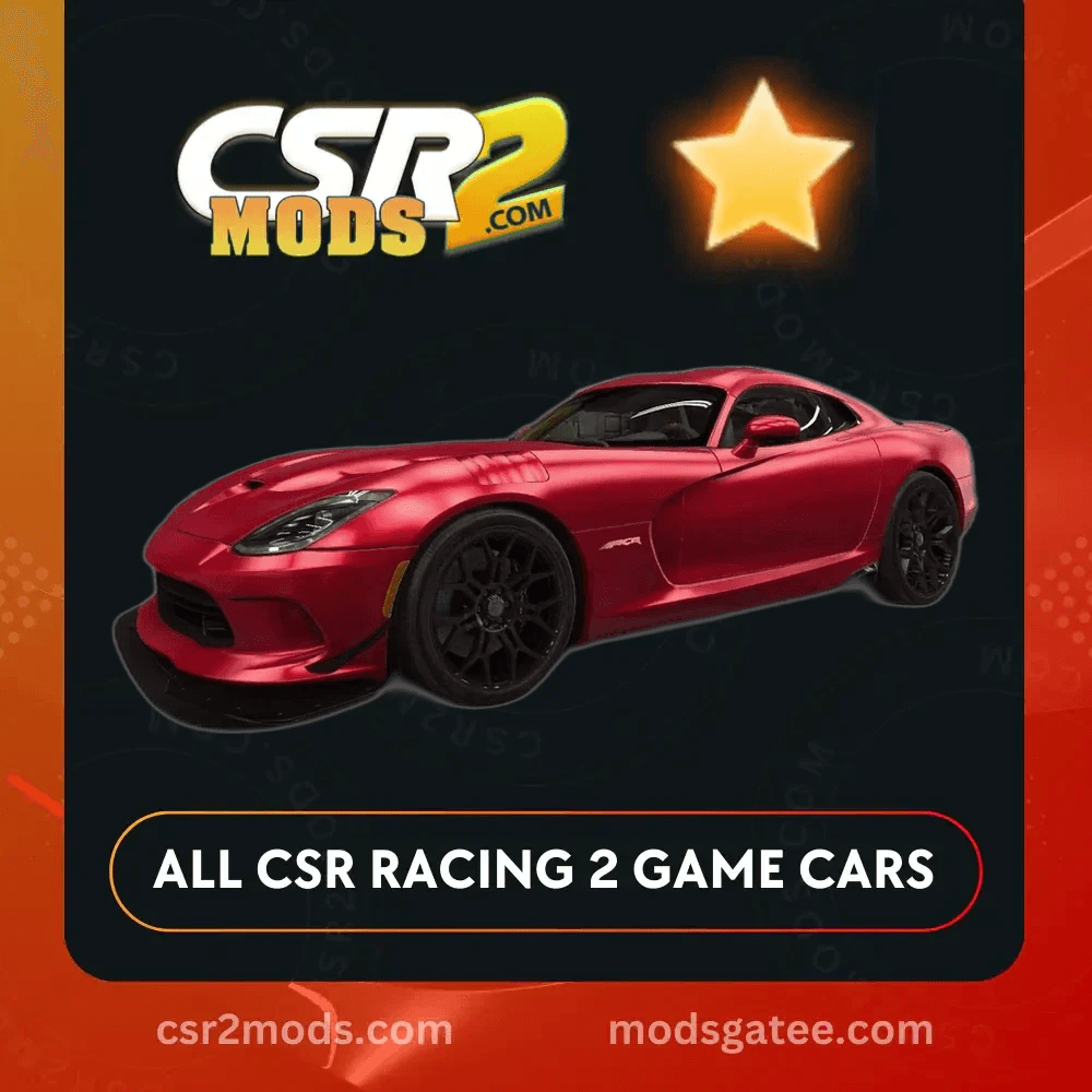 CSR2 Dodge Viper Acr Gold Stars Car | CSR2 MODS