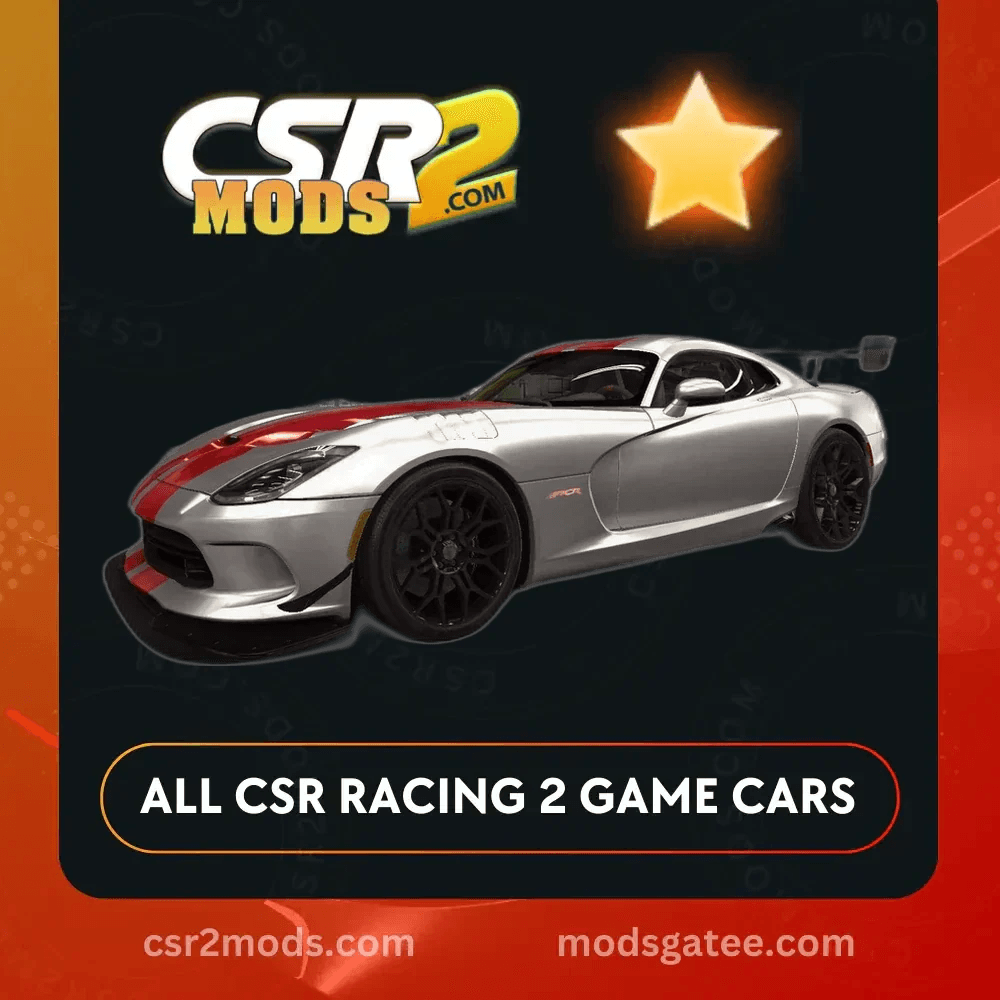 CSR2 Dodge Viper Acr Gold Stars Car | CSR2 MODS