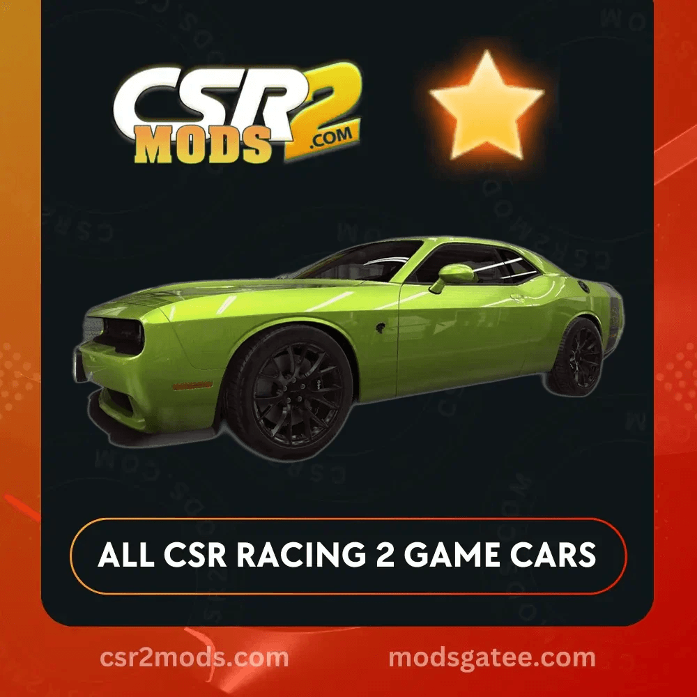 CSR2 Dodge Srt Hellcat Gold Stars Car | CSR2 MODS