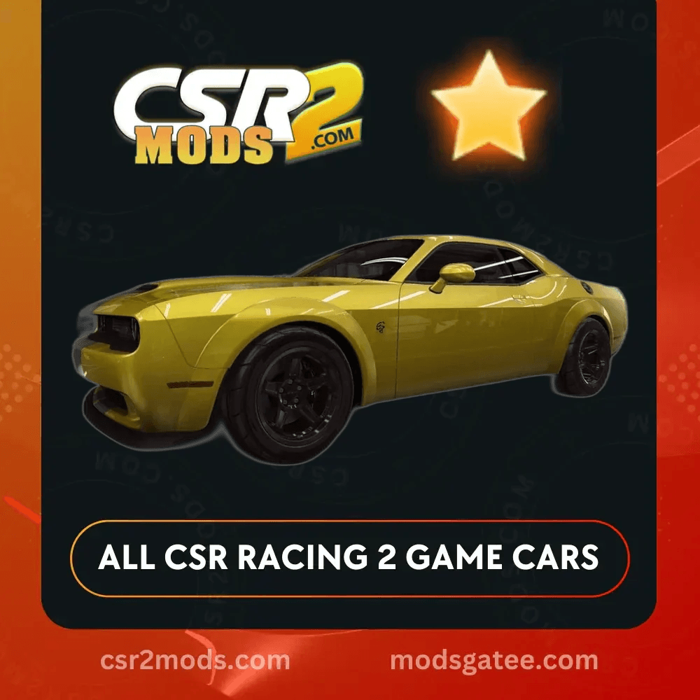 CSR2 Dodge Challenger Srt Super Stock Gold Stars Car | CSR2 MODS