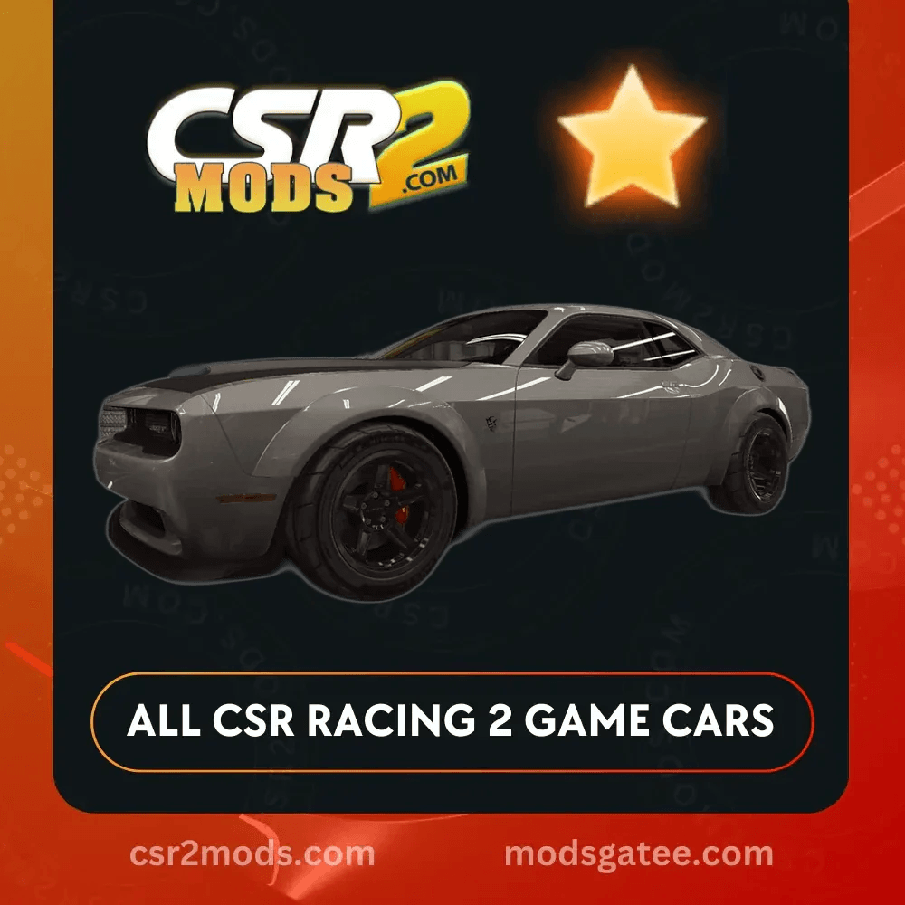 CSR2 Dodge Challenger Srt Demon Gold Stars Car | CSR2 MODS