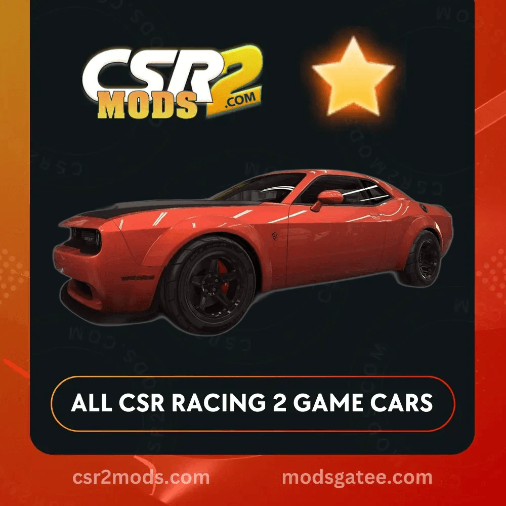 CSR2 Dodge Challenger Srt Demon Gold Stars Car | CSR2 MODS