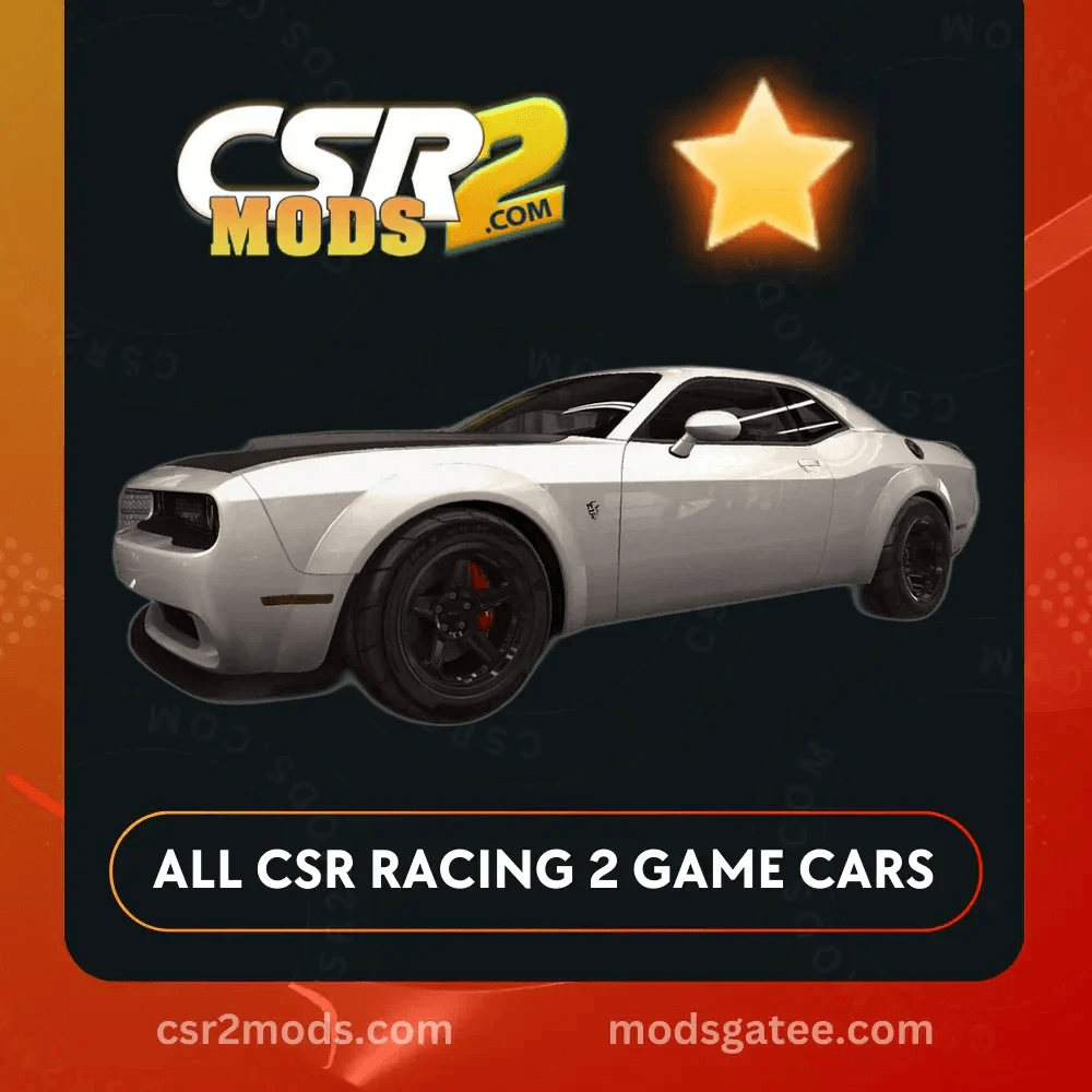 CSR2 Dodge Challenger Srt Demon Gold Stars Car | CSR2 MODS