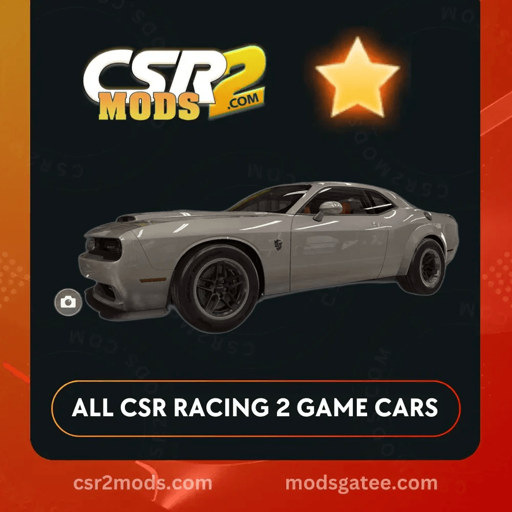CSR2 Dodge Challenger Srt Demon 170 Gold Stars Car | CSR2 MODS