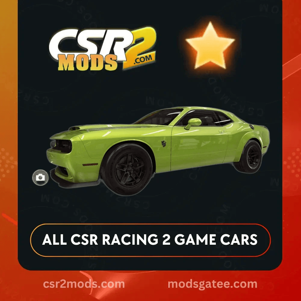 CSR2 Dodge Challenger Srt Demon 170 Gold Stars Car | CSR2 MODS