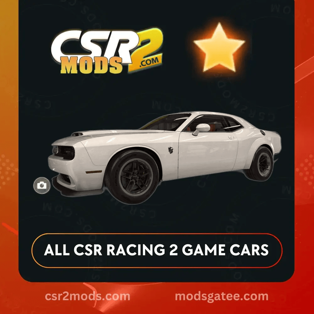 CSR2 Dodge Challenger Srt Demon 170 Gold Stars Car | CSR2 MODS