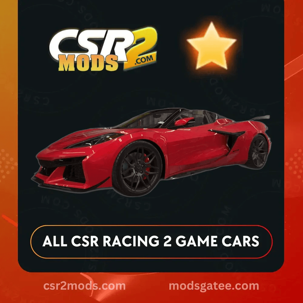 CSR2 Chevrolet Corvetter Z06 Convertible Gold Stars Car | CSR2 MODS