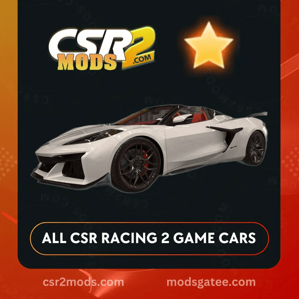 CSR2 Chevrolet Corvetter Z06 Convertible Gold Stars Car | CSR2 MODS