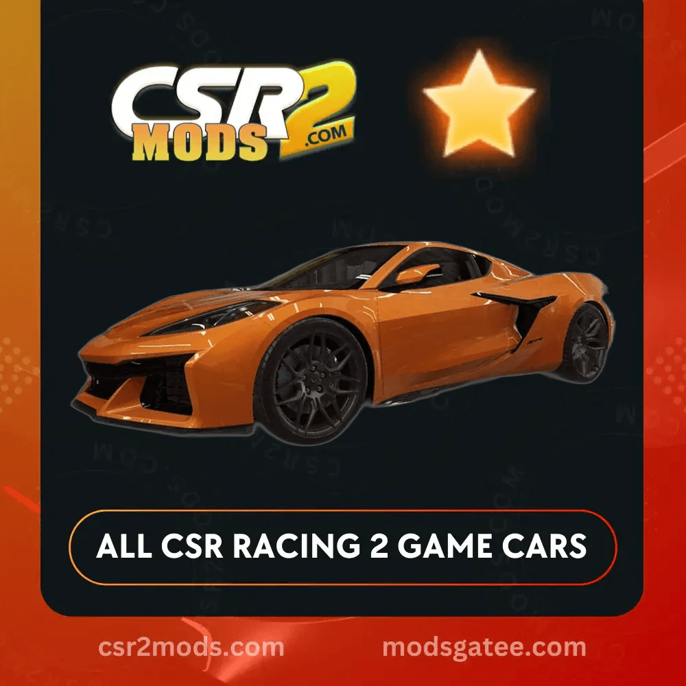CSR2 Chevrolet Chorvette Z06 2023 Gold Stars Car | CSR2 MODS
