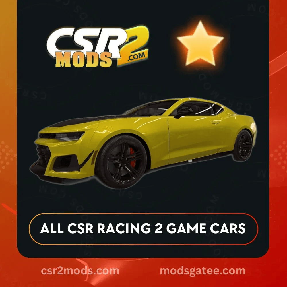 CSR2 Chevrolet Camaro Zl1 1Le Gold Stars Car | CSR2 MODS
