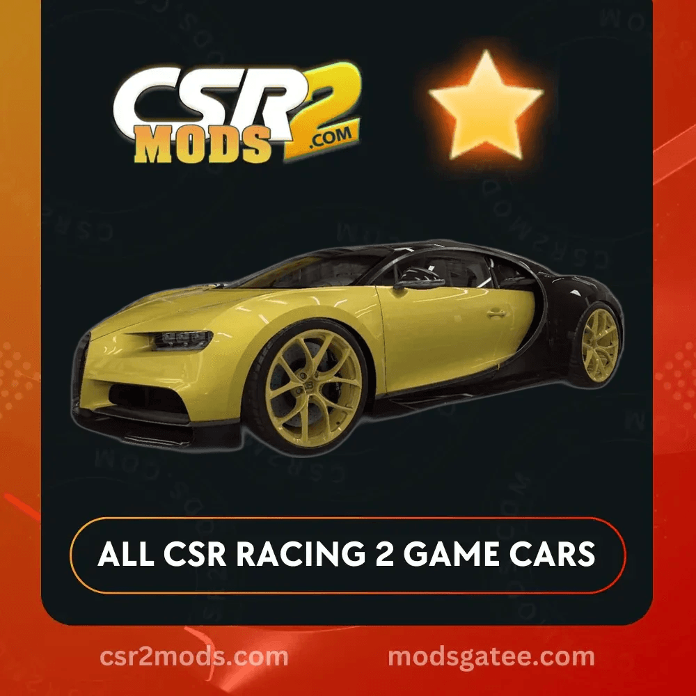 CSR2 Bugatti Chiron Gold Stars Car | CSR2 MODS