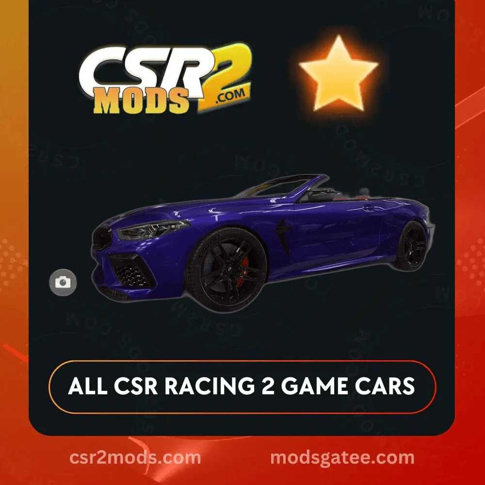 CSR2 BMW M8 Competition Convertible Gold Stars Car | CSR2 MODS