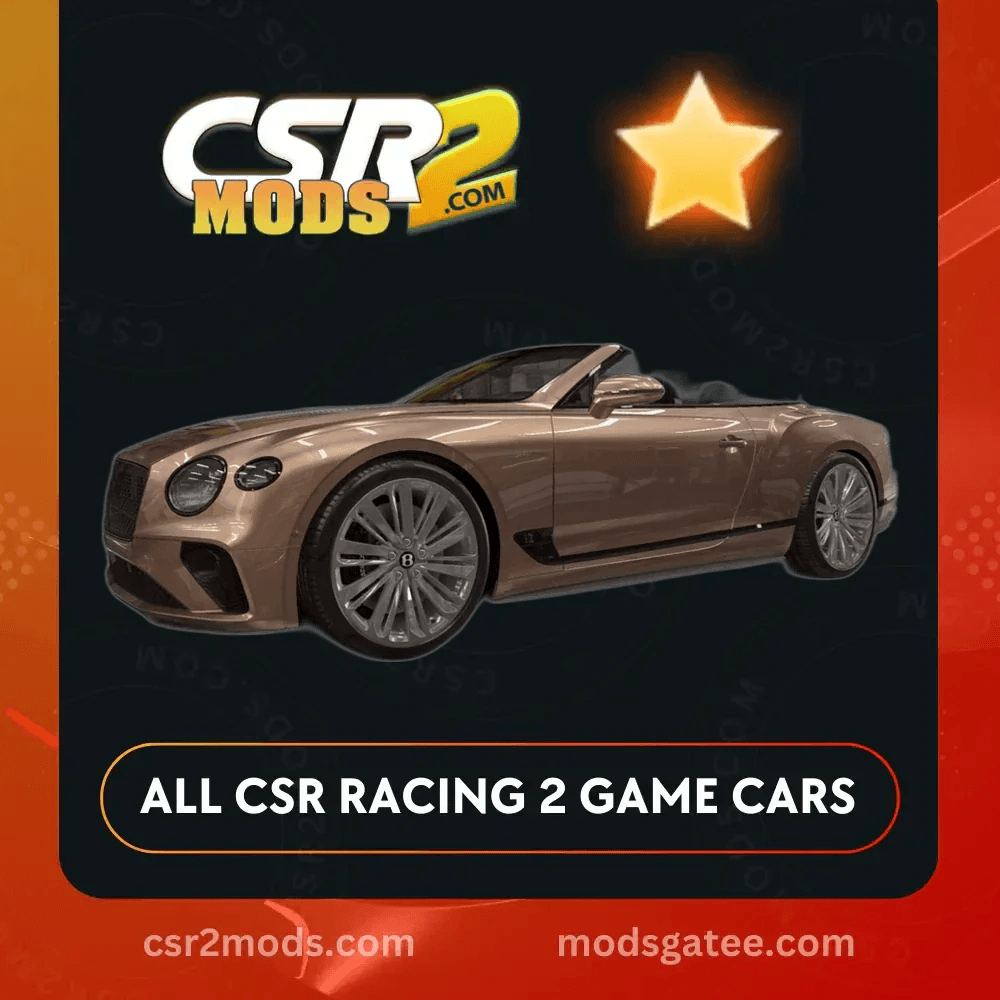 CSR2 Bentley Continental GT Speed Convertible Gold Stars CSR2 Car