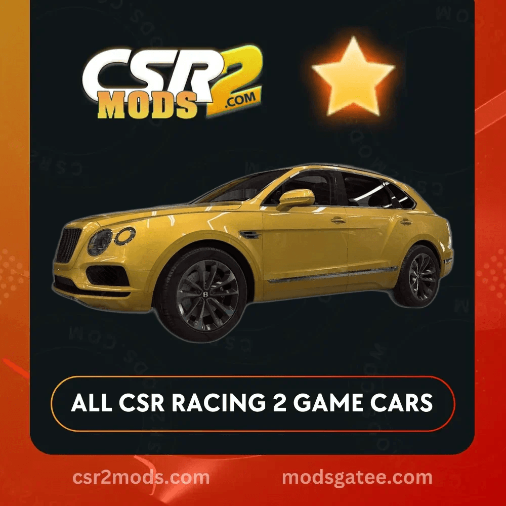 CSR2 Bentley Bentayga Gold Stars Car | CSR2 MODS