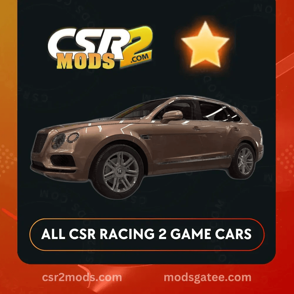 CSR2 Bentley Bentayga Gold Stars Car | CSR2 MODS
